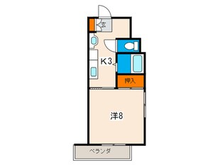 リバージュサンヨーの物件間取画像